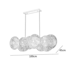 Moderný luster Spark Disc Luster Ohňostroj Sklenená závesná lampa Osvetlenie domácnosti