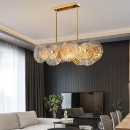 Moderný luster Spark Disc Luster Ohňostroj Sklenená závesná lampa Osvetlenie domácnosti