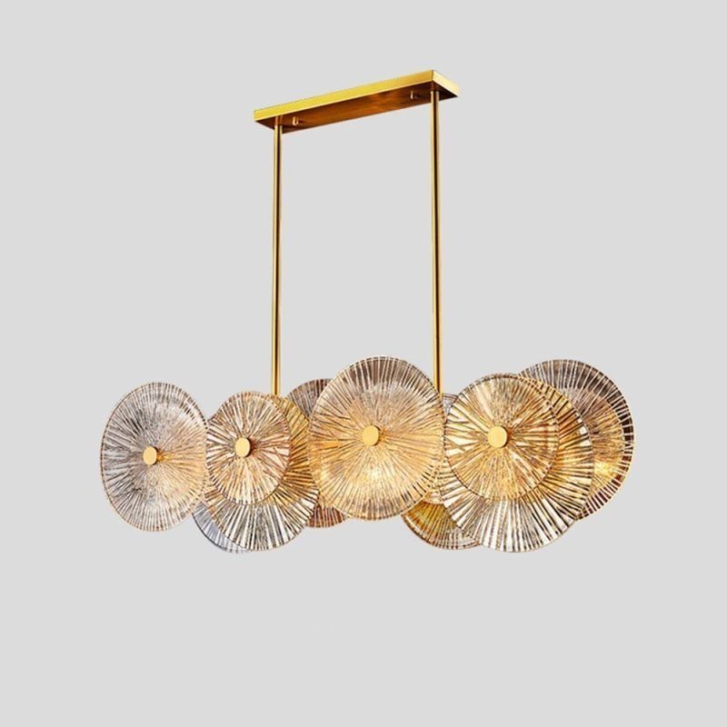 Moderný luster Spark Disc Luster Ohňostroj Sklenená závesná lampa Osvetlenie domácnosti