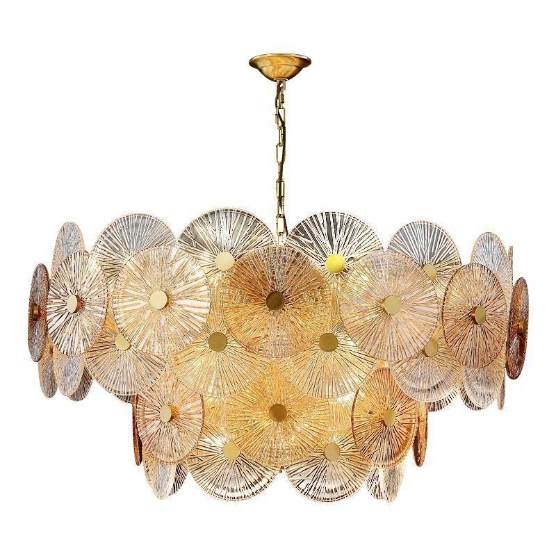Moderný luster Spark Disc Luster Ohňostroj Sklenená závesná lampa Home Deco osvetlenie