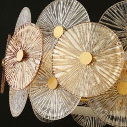 Moderný luster Spark Disc Luster Ohňostroj Sklenená závesná lampa Home Deco osvetlenie