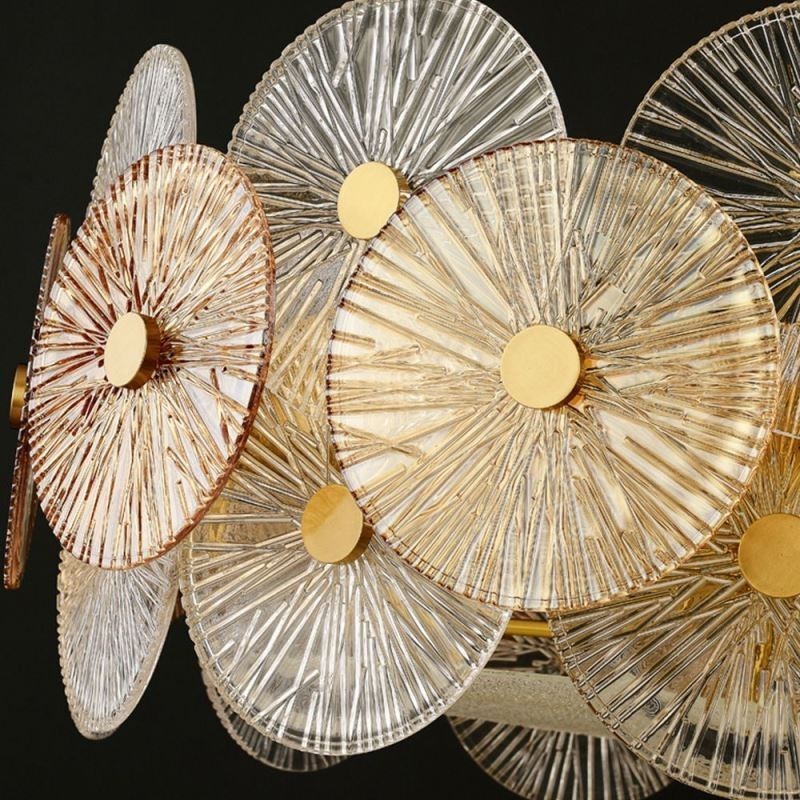 Moderný luster Spark Disc Luster Ohňostroj Sklenená závesná lampa Home Deco osvetlenie