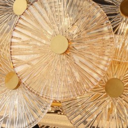 Moderný luster Spark Disc Luster Ohňostroj Sklenená závesná lampa Home Deco osvetlenie