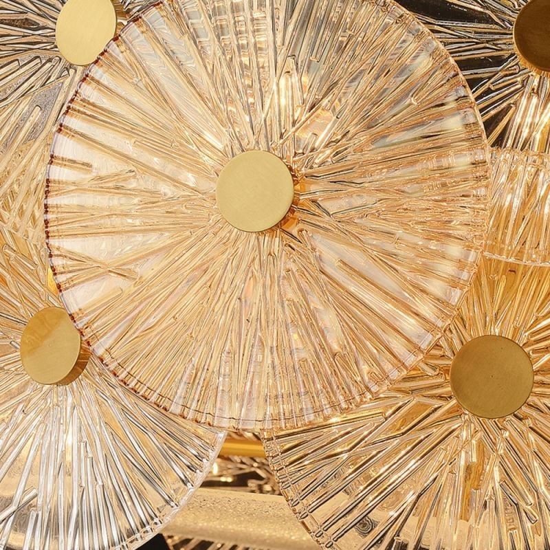 Moderný luster Spark Disc Luster Ohňostroj Sklenená závesná lampa Home Deco osvetlenie