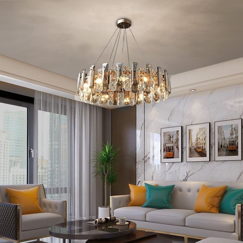 Európske sklenené závesné svetlo Luxusná závesná lampa