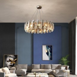 Európske sklenené závesné svetlo Luxusná závesná lampa
