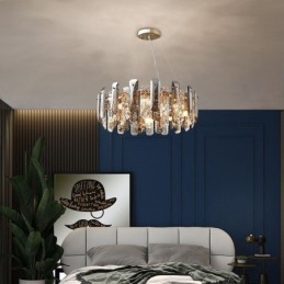 Európske sklenené závesné svetlo Luxusná závesná lampa