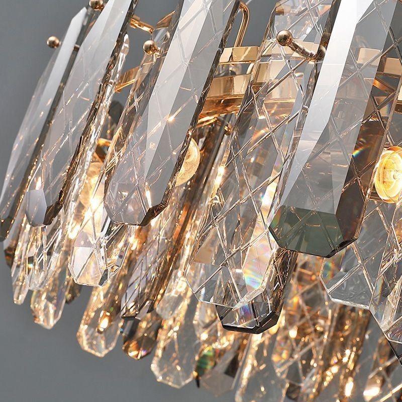 Európske sklenené závesné svetlo Luxusná závesná lampa
