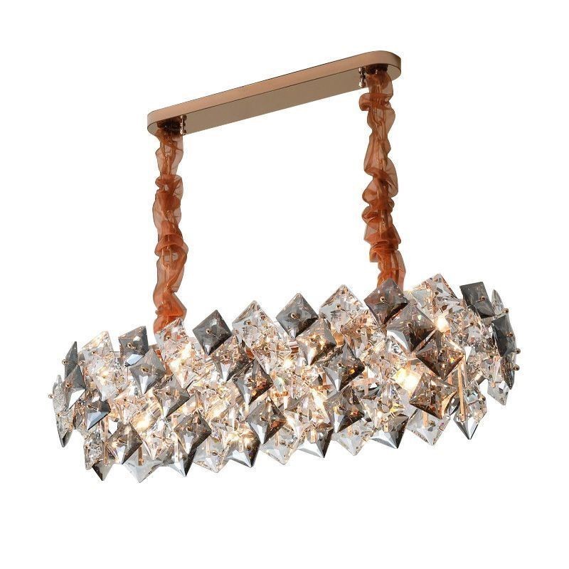 Európsky sklenený luster Creative Light Luxusné závesné osvetlenie