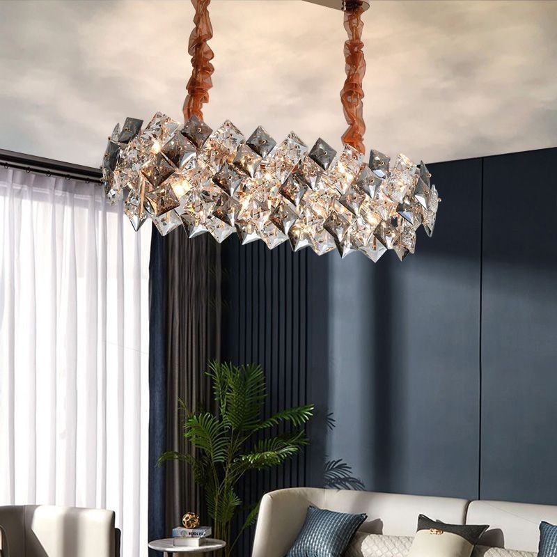 Európsky sklenený luster Creative Light Luxusné závesné osvetlenie