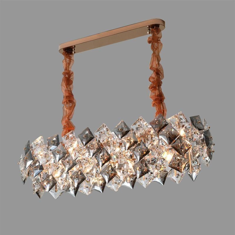 Európsky sklenený luster Creative Light Luxusné závesné osvetlenie
