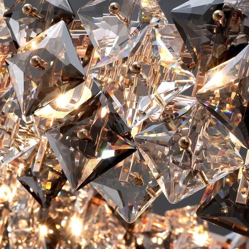 Európsky sklenený luster Creative Light Luxusné závesné osvetlenie
