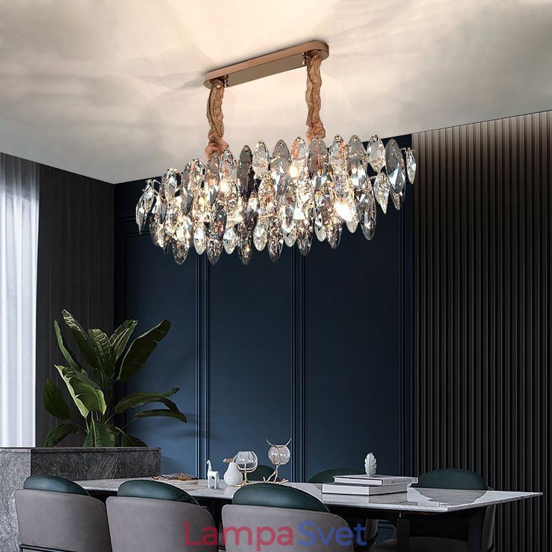 Svetlo Luxusné závesné svietidlo Bytový dekor Sklenený luster Living