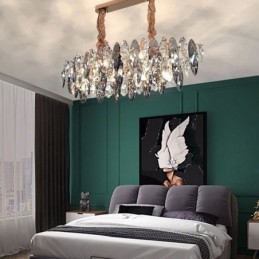 Svetlo Luxusné závesné svietidlo Bytový dekor Sklenený luster Living