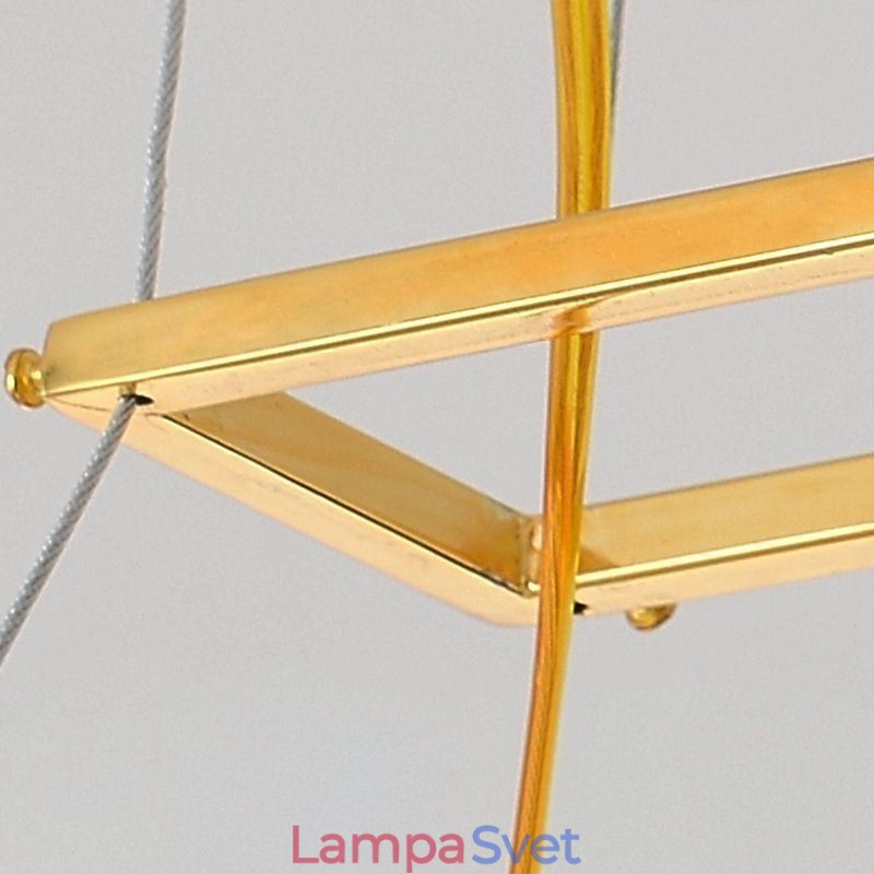 Umelecký luster v tvare vejára z európskeho skla