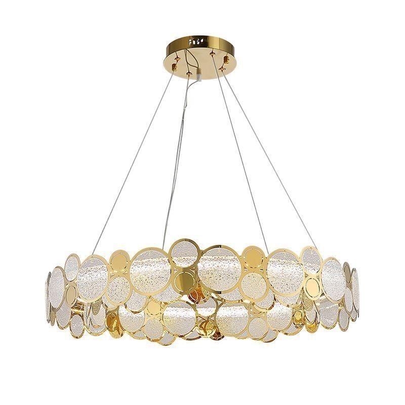 Európsky sklenený luster Creative Light Luxusné závesné svietidlo
