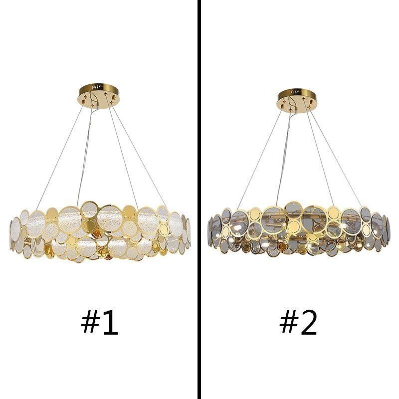 Európsky sklenený luster Creative Light Luxusné závesné svietidlo