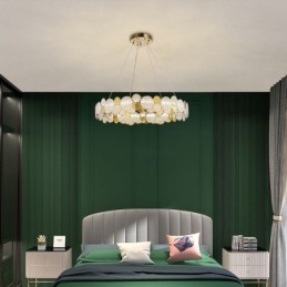 Európsky sklenený luster Creative Light Luxusné závesné svietidlo
