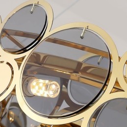 Európsky sklenený luster Creative Light Luxusné závesné svietidlo