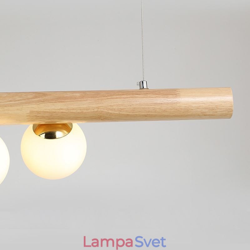 Závesná lampa s kúzelnou fazuľou Light Wood Strip