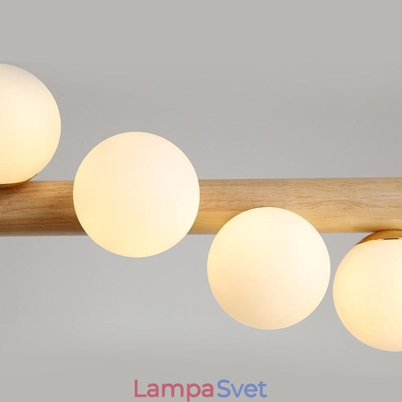 Závesná lampa s kúzelnou fazuľou Light Wood Strip