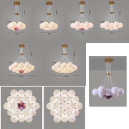 Luster Moon Bubble Modern 3D Print Balls Závesná lampa