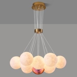 Luster Moon Bubble Modern 3D Print Balls Závesná lampa