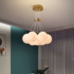 Luster Moon Bubble Modern 3D Print Balls Závesná lampa