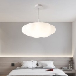 Kreatívna závesná lampa Závesné svetlo s bielym obláčikom