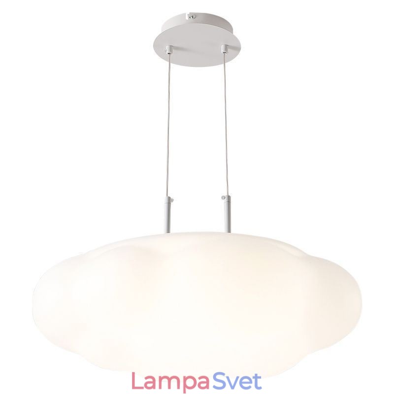 Kreatívna závesná lampa Závesné svetlo s bielym obláčikom