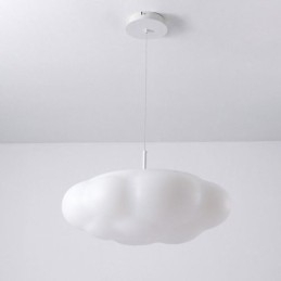 Kreatívna závesná lampa Závesné svetlo s bielym obláčikom