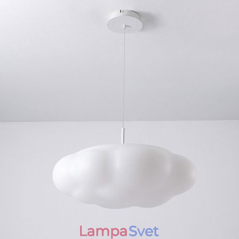 Kreatívna závesná lampa Závesné svetlo s bielym obláčikom