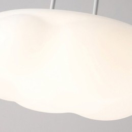 Kreatívna závesná lampa Závesné svetlo s bielym obláčikom
