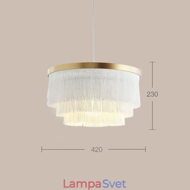 Severské dekoratívne závesné svetlo Hrejivý romantický strapcový luster Kreatívna závesná lampa