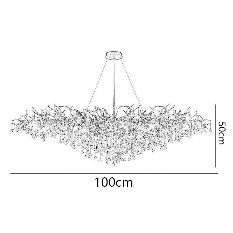 Luxusný krištáľový luster zlatá moderná stropná závesná lampa jedáleň
