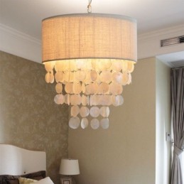 Súčasné závesné svetlo mušlí medúzy s tienidlom na lampu