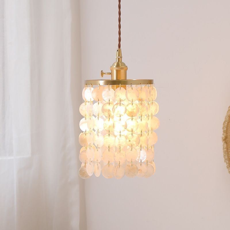 Moderný klasický luster Biele tienidlo Závesné svietidlo Stropné svietidlo