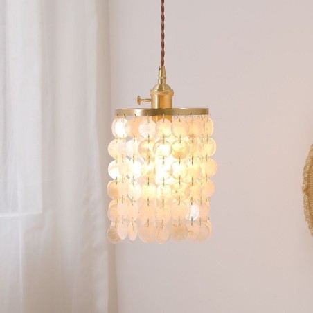 Moderný klasický luster Biele tienidlo Závesné svietidlo Stropné svietidlo