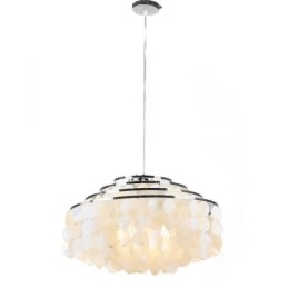 Moderný Raindrop Luster White Shell Shade Stropné závesné osvetlenie