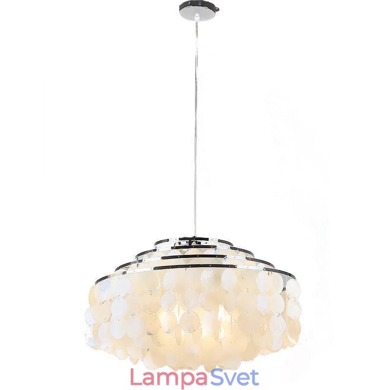 Moderný Raindrop Luster White Shell Shade Stropné závesné osvetlenie