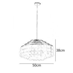 Moderný Raindrop Luster White Shell Shade Stropné závesné osvetlenie