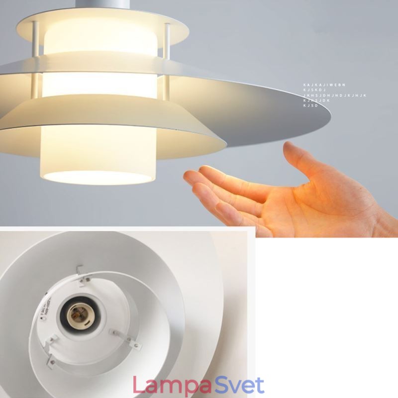 Severské hliníkové závesné svietidlo Moderné minimalistické stropné osvetlenie