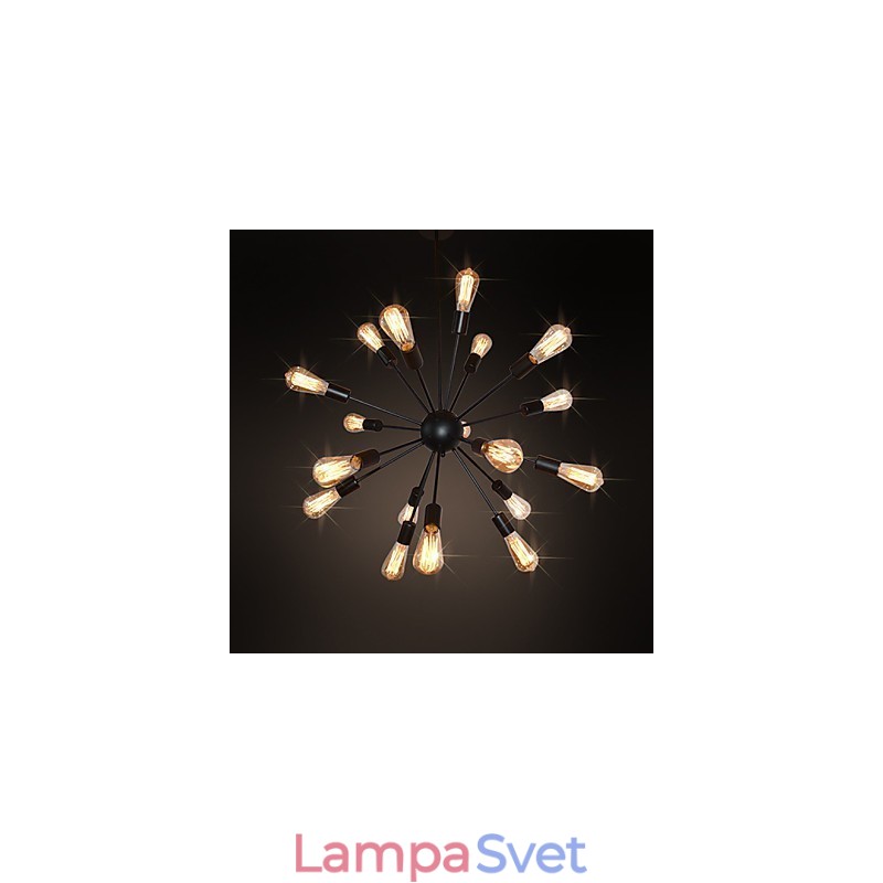 Starožitný mosadzný kovový luster Country Designers