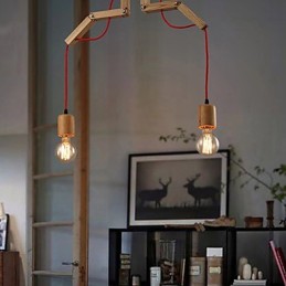 Luster Mini štýl Moderné súčasné drevené bambusové