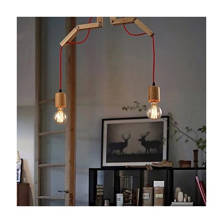 Luster Mini štýl Moderné súčasné drevené bambusové Luster Mini štýl Moderné súčasné drevené bambusové
