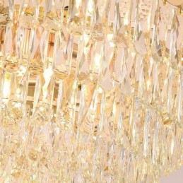 Moderné závesné svietidlo Crystal okrúhle závesné stropné svietidlo