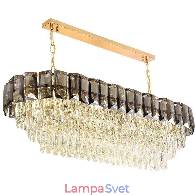 Luxusné oválne závesné svietidlo K9 Crystal Pendant Light