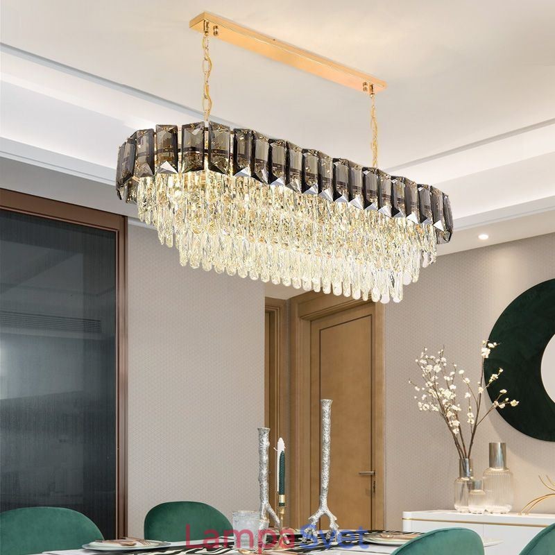 Luxusné oválne závesné svietidlo K9 Crystal Pendant Light