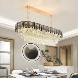 Luxusné oválne závesné svietidlo K9 Crystal Pendant Light