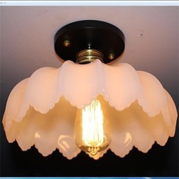 Imitácia nefritového skla Retro 1 Head Lotus Stropné svietidlo
